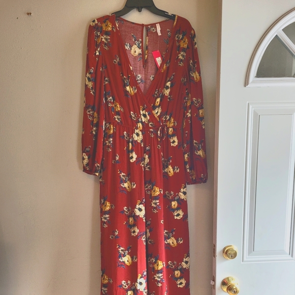 Xhilaration Floral Pant Romper - Picture 2 of 9